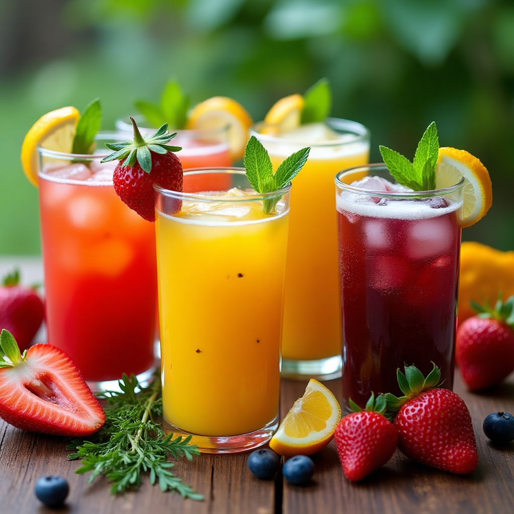 Fresh fruit ingredients for Sweet Drinks beverages