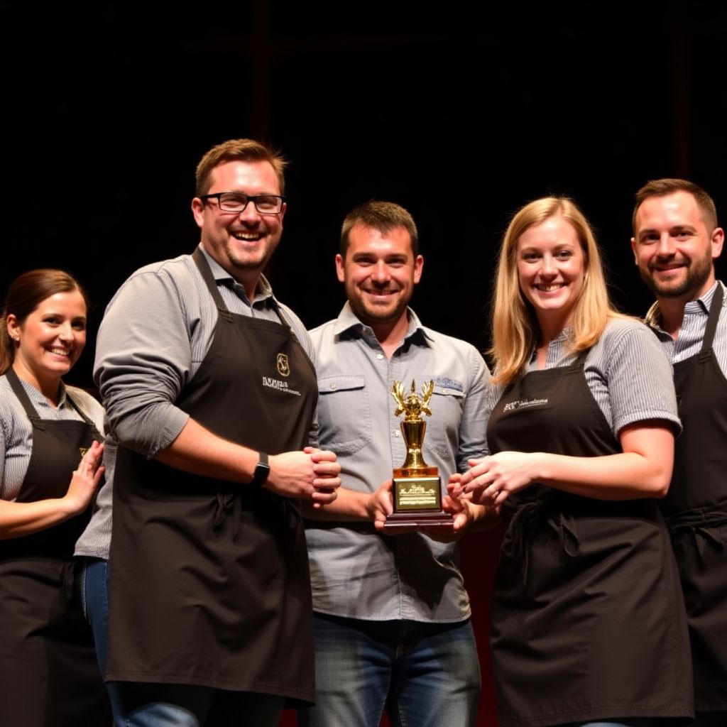 Sweet Drinks receiving an award at Melbourne Food Festival