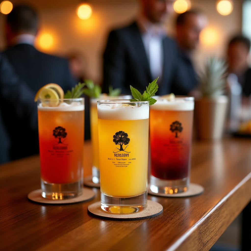 Corporate Event with Customized Drinks